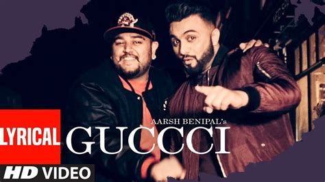 gucci arsh benipal|aarsh benipal latest song.